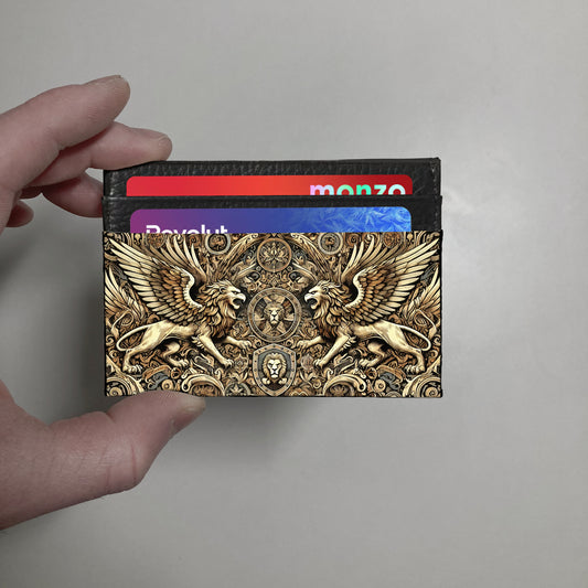 Griffin print slim wallet