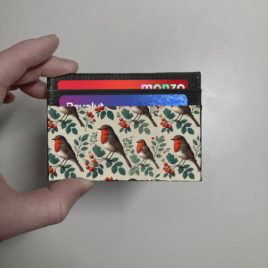 Robin print slim wallet