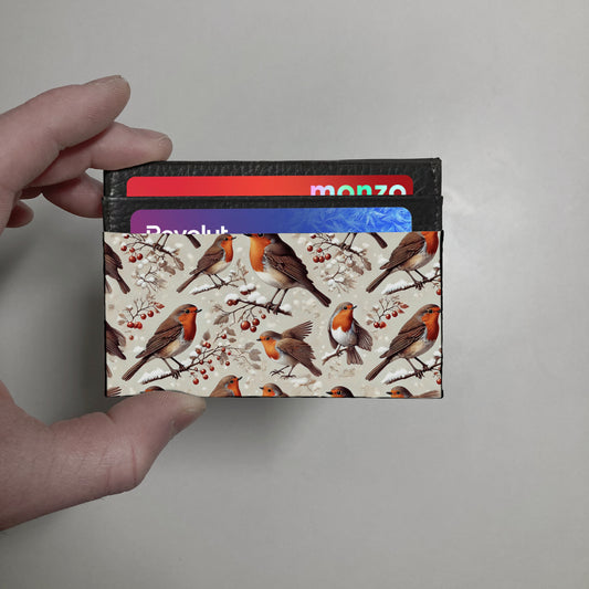 Robin print slim wallet