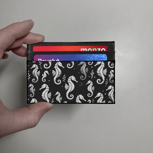 Sea Horses print slim wallet