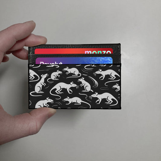 Rats print slim wallet