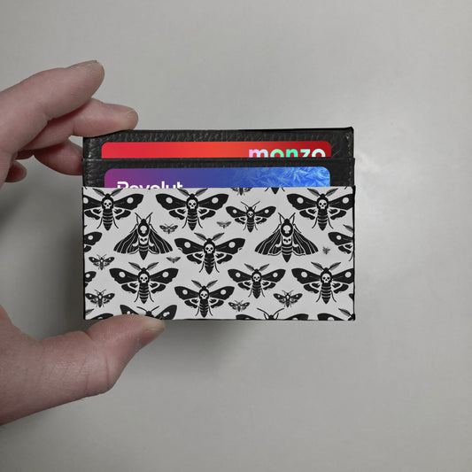 Death Head Moth print slim wallet