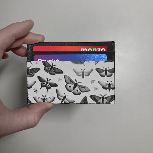 Moth print slim wallet