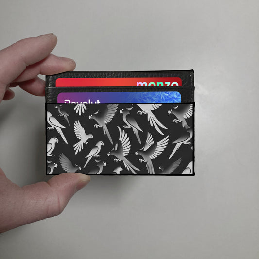 Parrot print slim wallet