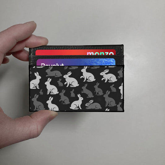 Rabbit print slim wallet