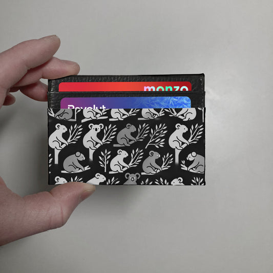 Koala print slim wallet